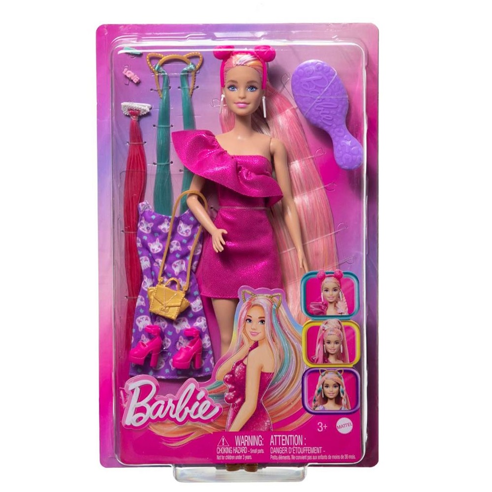 Mattel Barbie Πολύχρωμα Μαλλιά (JDC85)