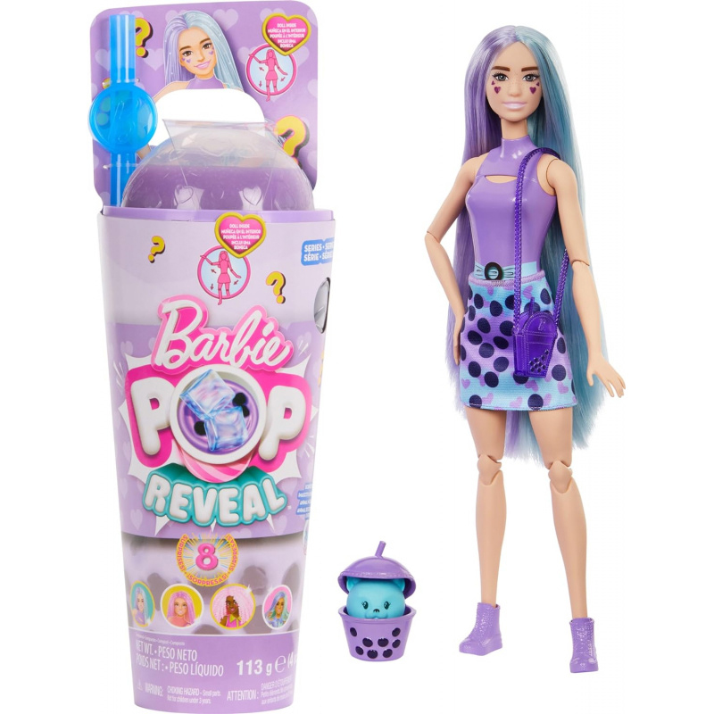 Mattel Barbie Pop Reveal Bubble Tea Purple - Ροφήμα Taro (HTJ19)