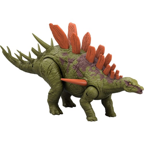 Mattel Δεινόσαυρος Με Κινούμενα Μέλη/Επίθεση Jurassic World Wild Roar Kentrosaur Jurassic World Παιδική Φιγούρα Παιχνιδιού (HLP14/JCL65)