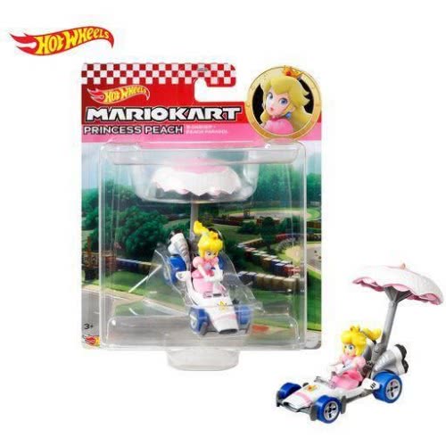 Mattel Diecast Hot Wheels Mario Kart Princess Peach Με Ανεμόπτερο (GVD30/GVD36)