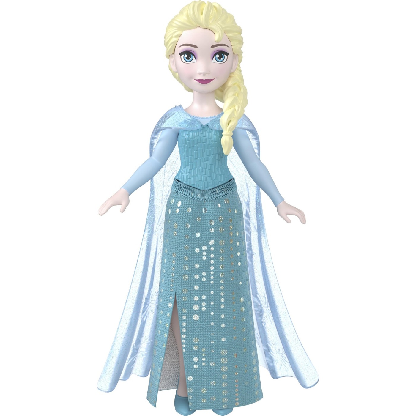 Mattel Disney Frozen Μίνι Κούκλες Έλσα με Μακρύ Φουστάνι(HLW97/HLW98)