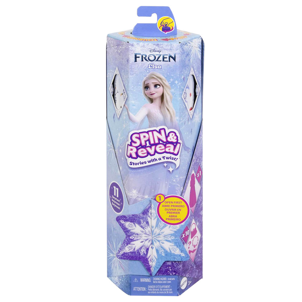 Mattel Disney Frozen Spin & Reveal – Κούκλα Elsa (HTG25)