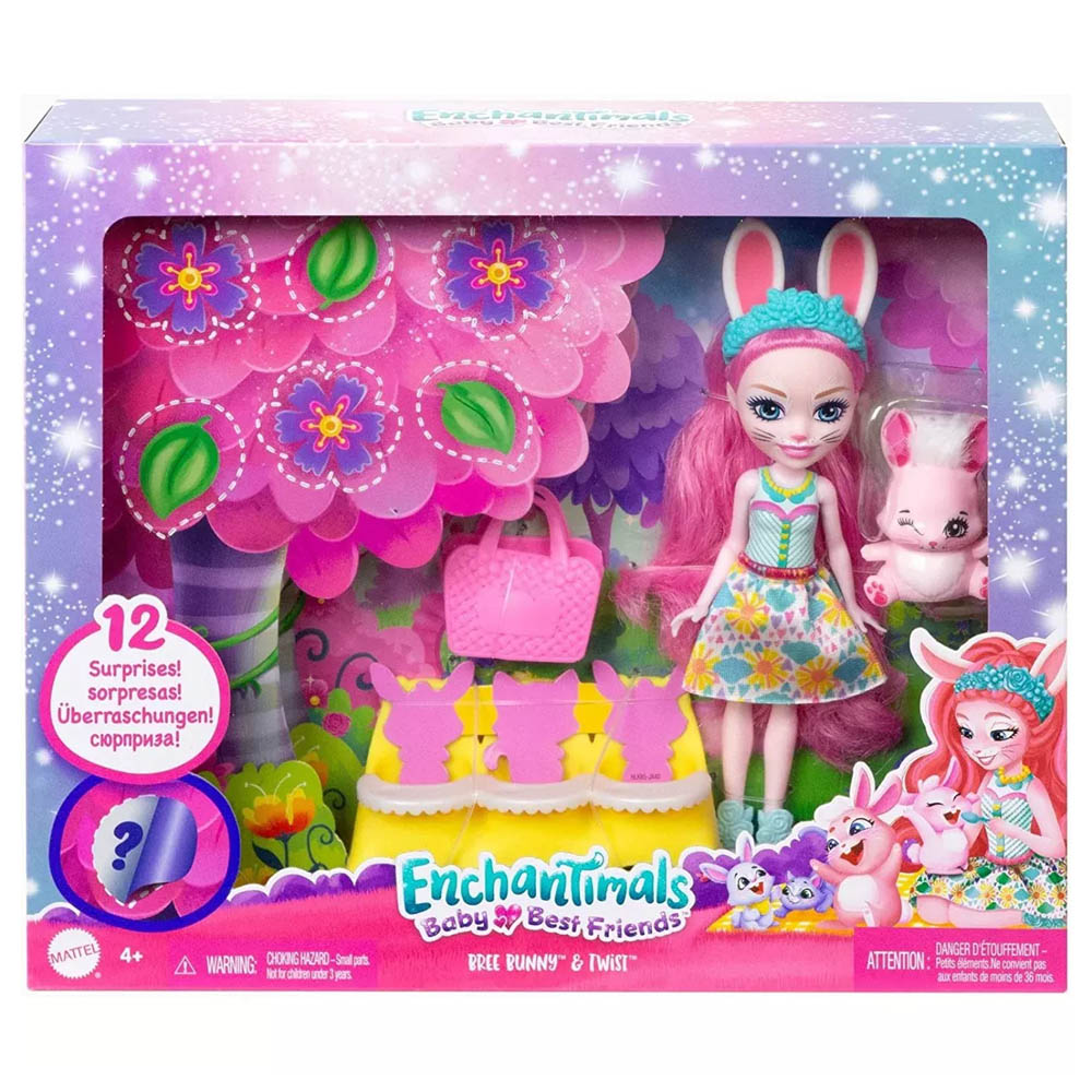 Mattel Enchantimals Baby Best Friends – Bree Bunny & Twist (HLK83/HLK85)