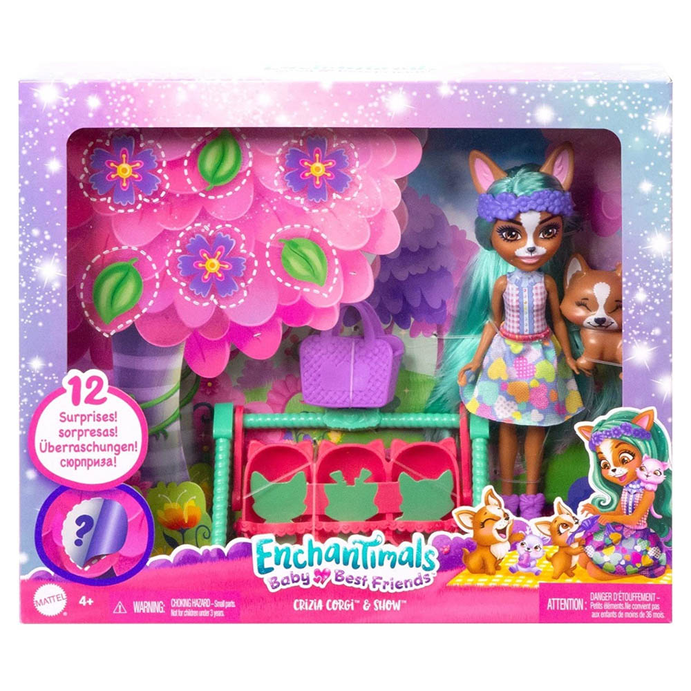 Mattel Enchantimals Baby Best Friends – Crizia Corgi & Show (HLK83/HLK86)