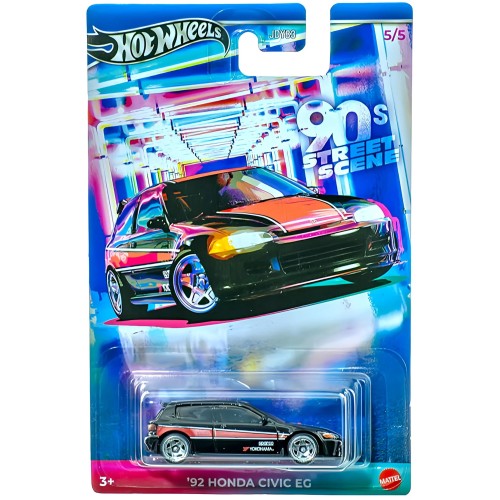Mattel Hot Wheels \'90S Street Scene Series \'92 Honda Civic EG Όχημα Παιχνίδι (JDY83/JCB56)