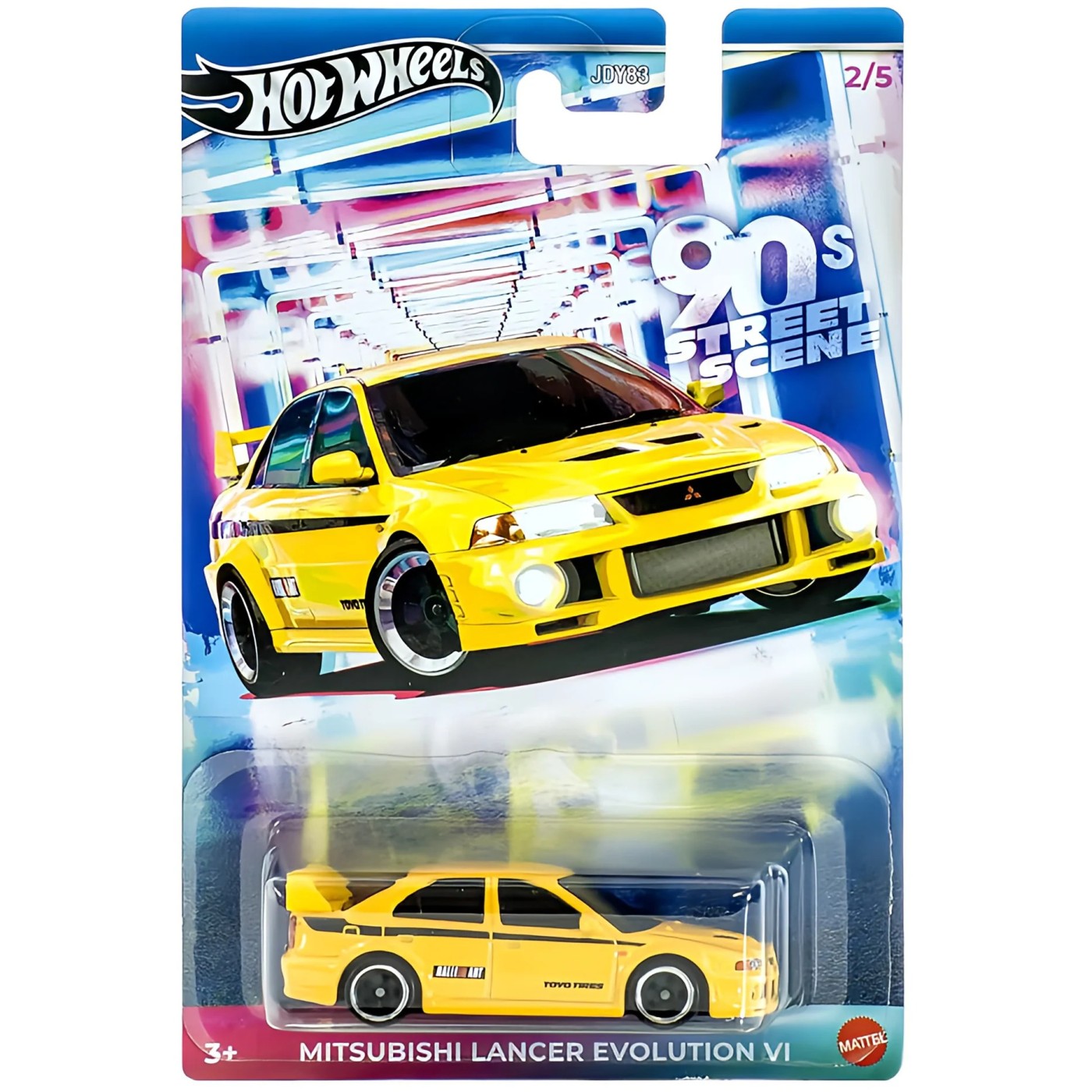 Mattel Hot Wheels \'90S Street Scene Series Mitsubishi Lancer Evolution VI Όχημα Παιχνίδι (JDY83/JCB58)