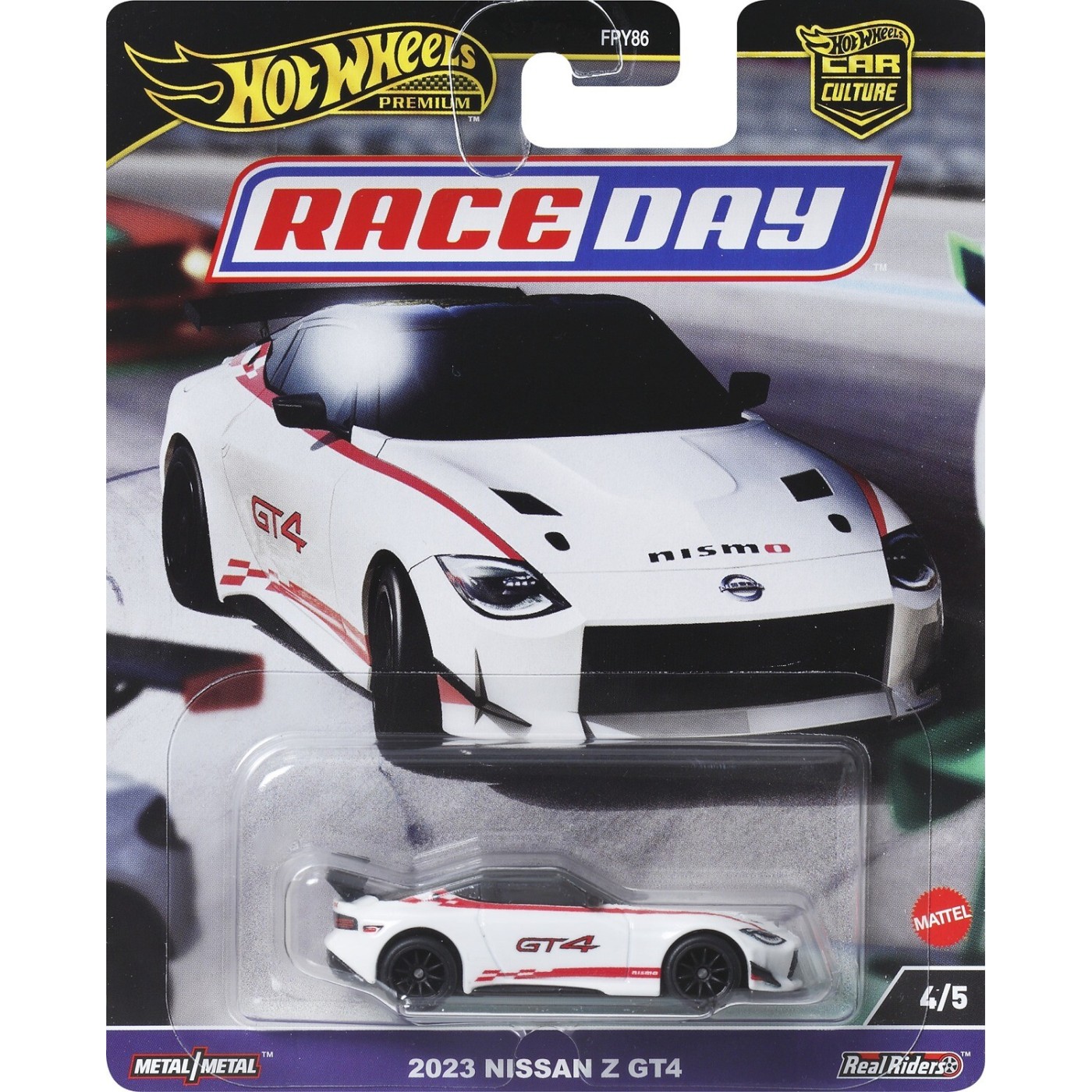 Mattel Hot Wheels Car Culture Race Day 2023 Nissan Z GT4 Όχημα Παιχνίδι (FPY86/HRV73)