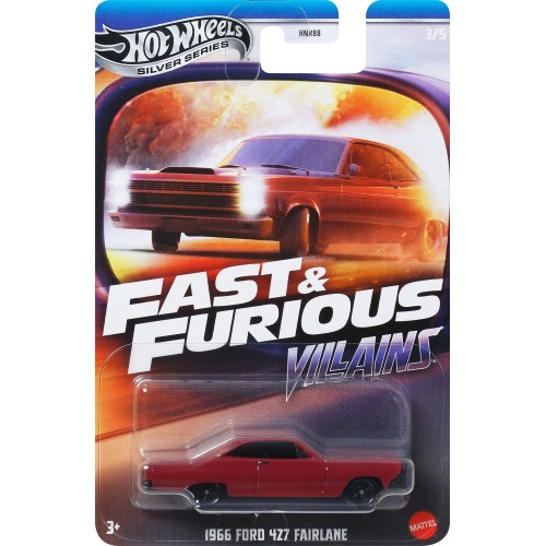 Mattel Hot Wheels Fast & Furious 1966 Ford 427 Fairlane Όχημα Παιχνίδι (HNR88/JBY36)