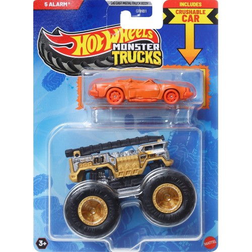 Mattel Hot Wheels Metal Monster Trucks HW 5 Alarm Combo Pack (GRH81/JCG37)