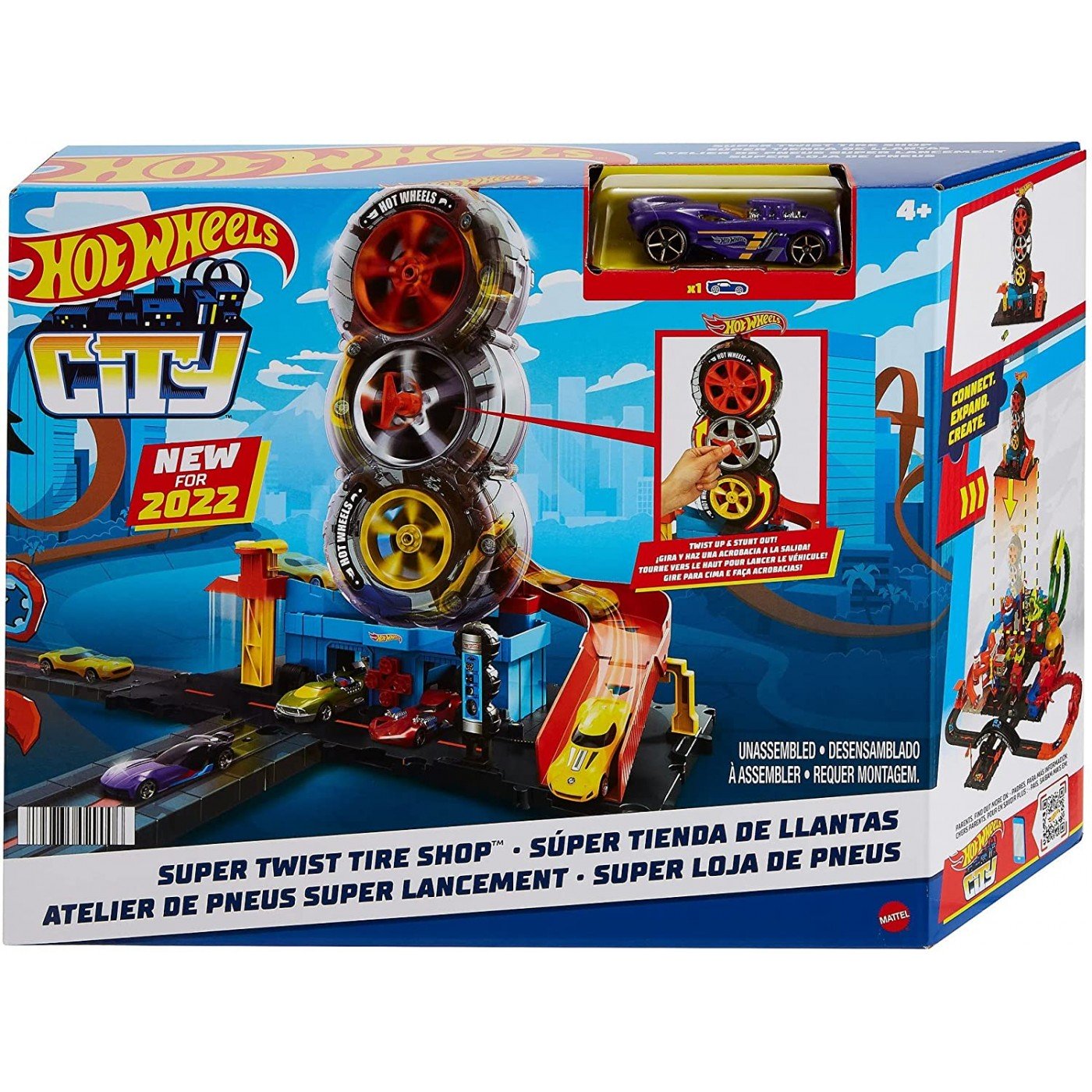 Mattel Hot Wheels Πίστα City Με Περιστρεφόμενες Ρόδες (HDP02)