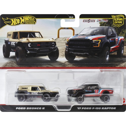 Mattel Hot Wheels Premium Σετ Των 2 - Ford F150 Raptor & Bronco R (HBL96/HRR77)