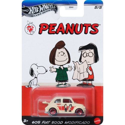 Mattel Hot Wheels Silver Series Peanuts 75 Years 60S Fiat 500D Modificado Όχημα Παιχνίδι (JDY88/JCB85)