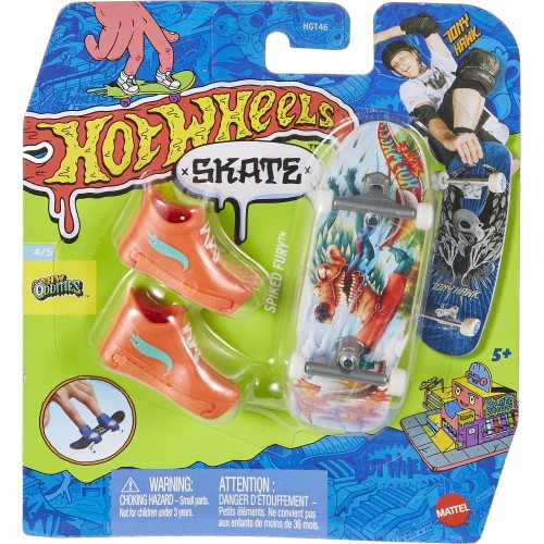 Mattel Hot Wheels Skate & Παπούτσια Skate Virtually Cool Skate Παιχνίδι Δραστηριοτήτων/Δεξιοτήτων Finger Board (HGT46/HVK15)