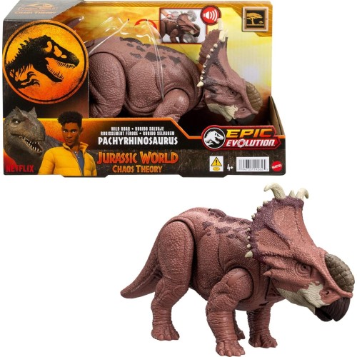 Mattel Jurassic World Δεινόσαυροι Με Κινούμενα Μέλη – Pachyrhinosaurus (HLP14 / HTK72)