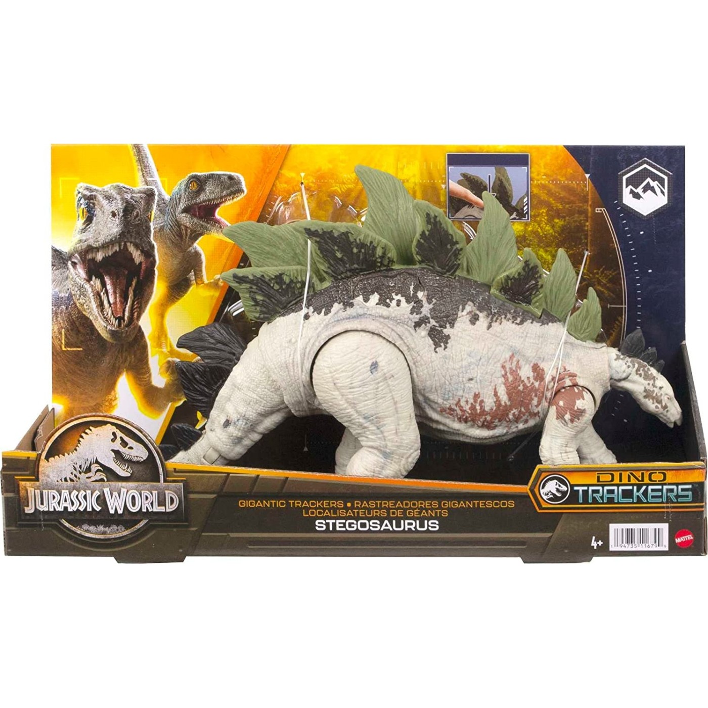 Mattel Jurassic World Νέοι Μεγάλοι Δεινόσαυροι 35cm Stegosaurus (HLP23/HLP24)