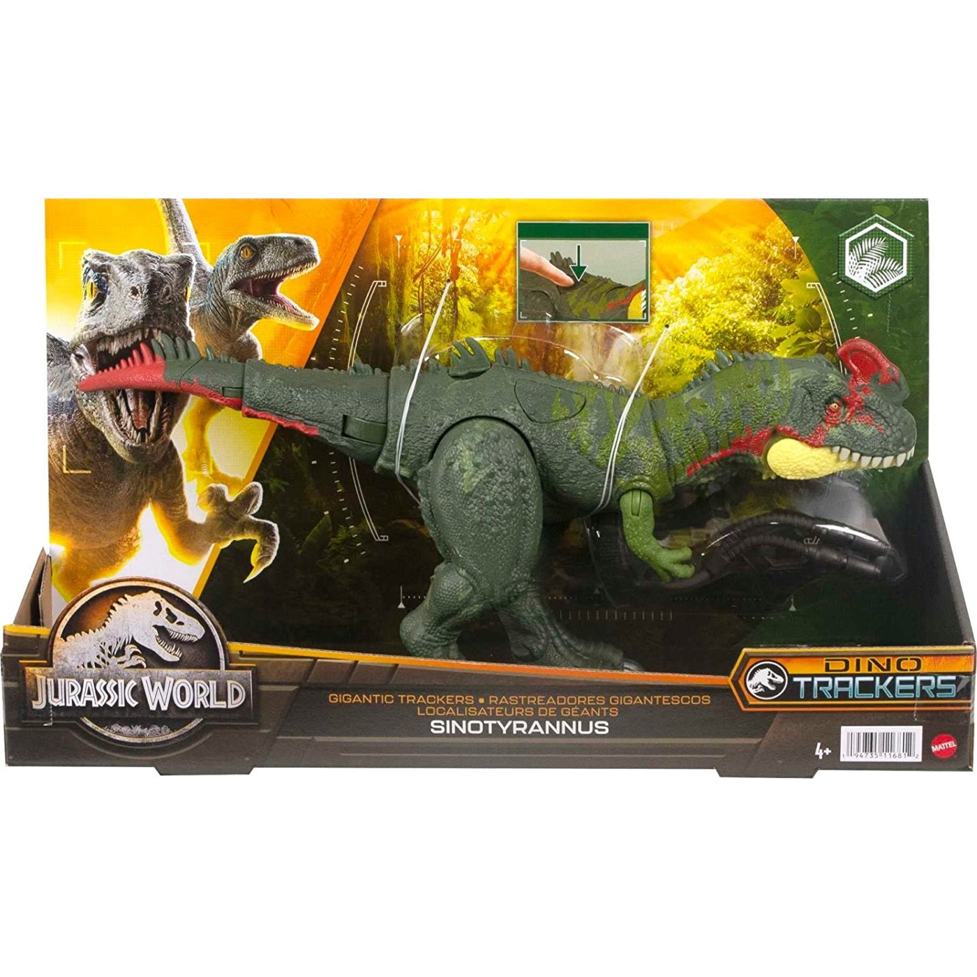 Mattel Jurassic World Νέοι Μεγάλοι Δεινόσαυροι 35cm Sinotyrannus (HLP23/HLP25)