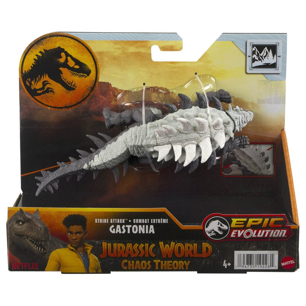 Mattel Jurassic World Βασική Φιγούρα Δεινόσαυρου Με Σπαστά Μέλη Gastonia (HLN63/HTK66)