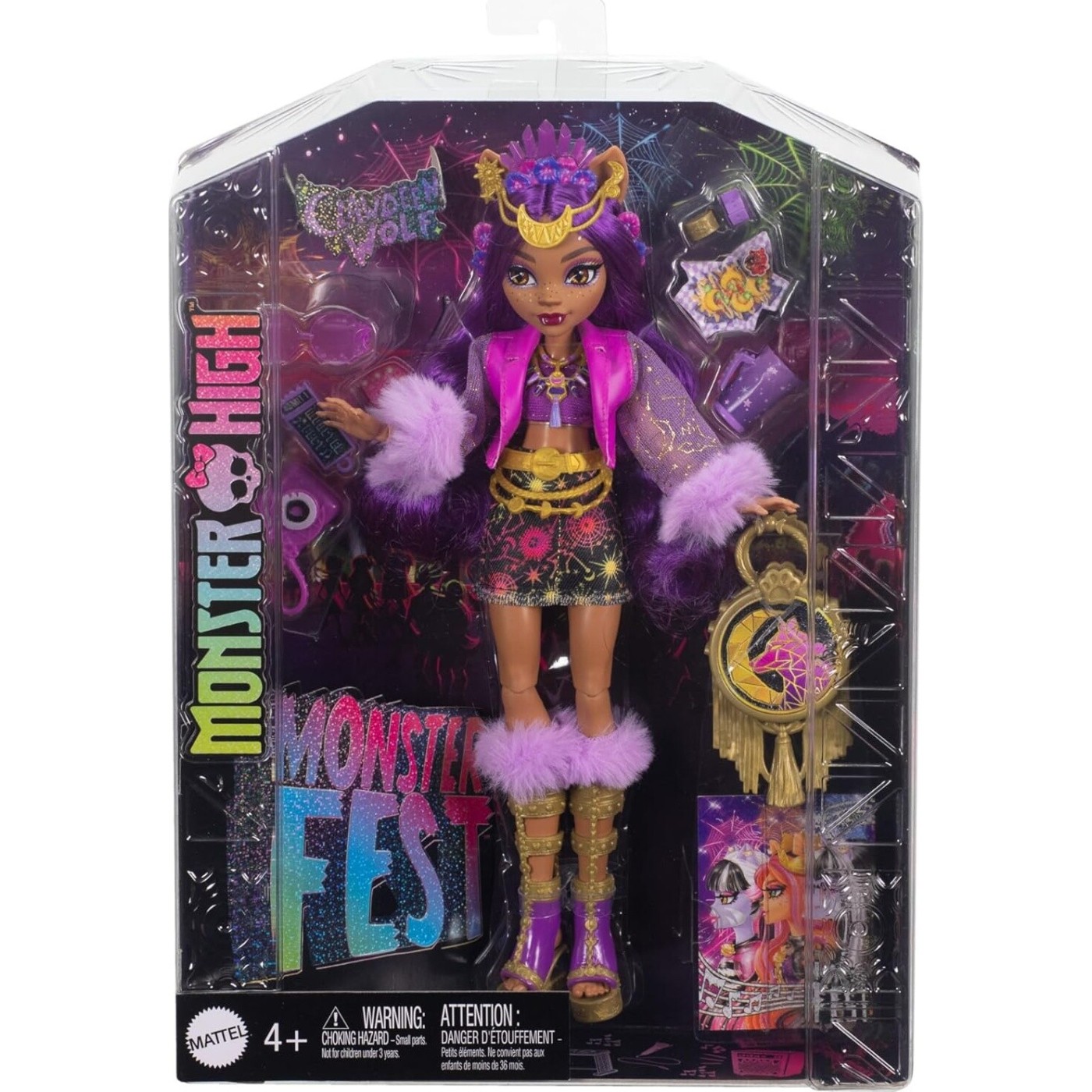 Mattel Κούκλα Monster High Monster Fest Clawdeen Wolf Fashion Doll (HXH80)