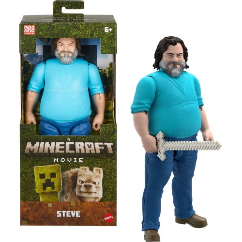 Mattel Minecraft: A Minecraft Movie Large Steve 30 Cm (JGG67/JFR65)