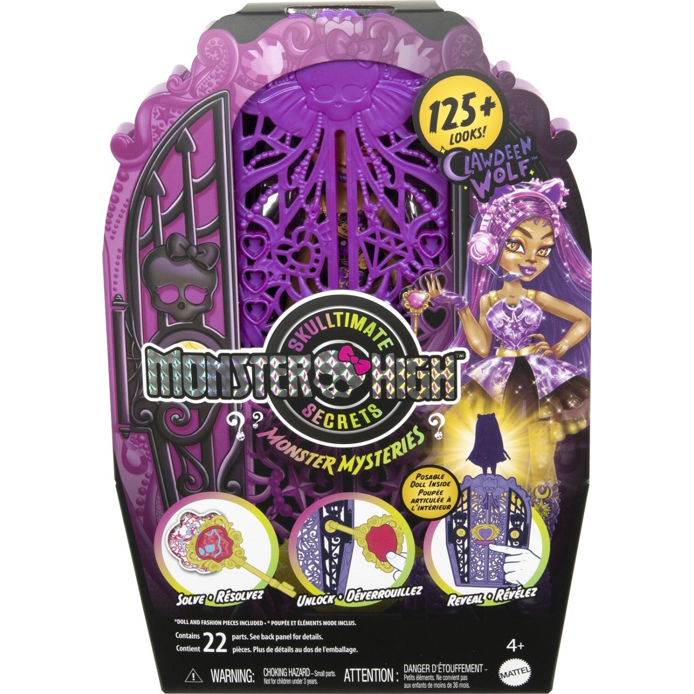 Mattel Monster High Skulltimate Secrets Clawdeen Wolf Doll (HXH85)
