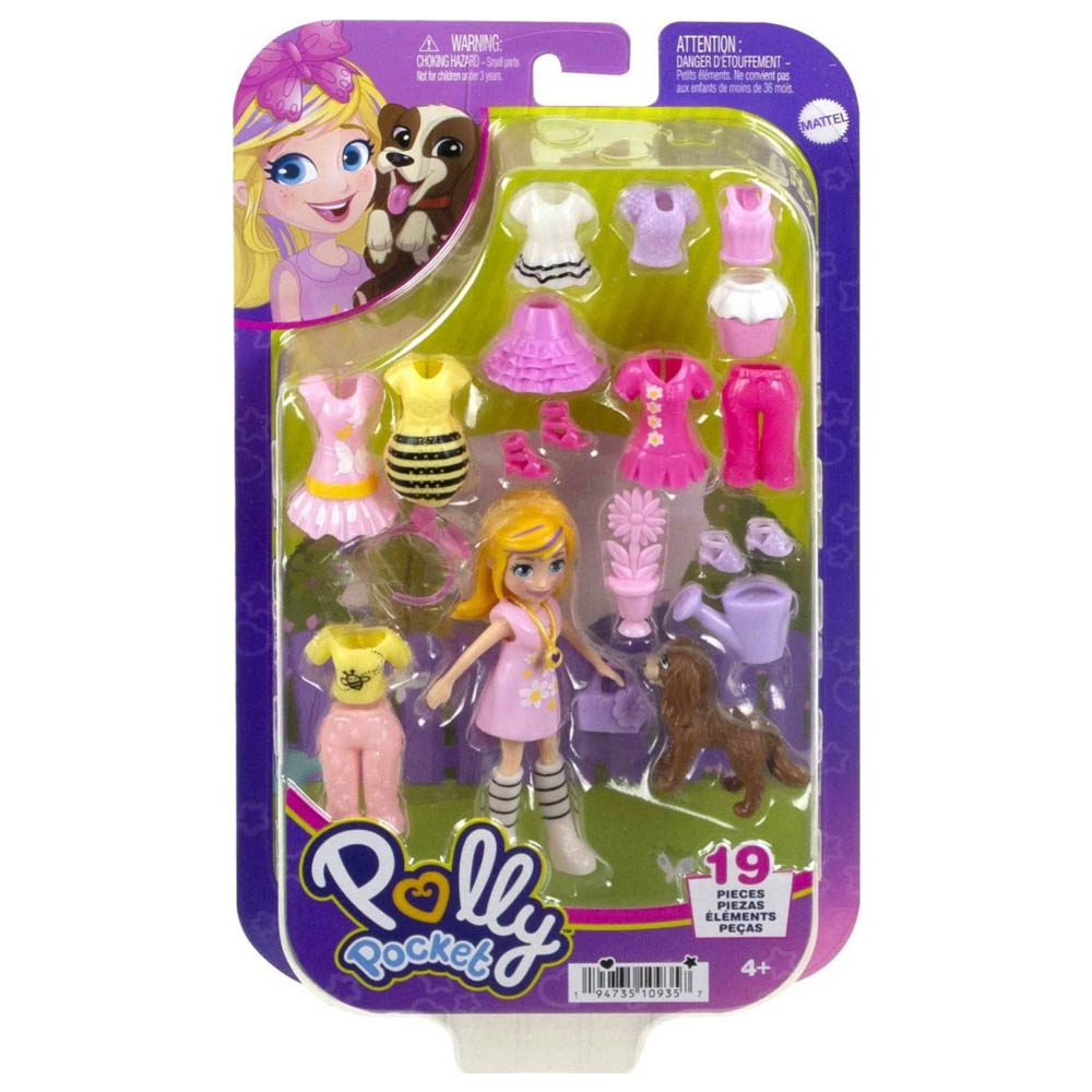 Mattel Polly Pocket Κούκλα Μόδας (HKV88/HKV89)