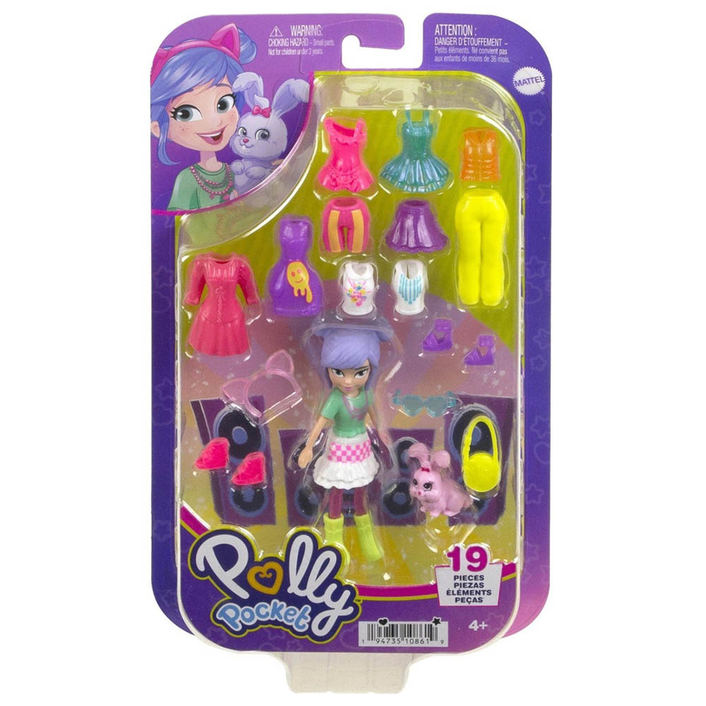 Mattel Polly Pocket Κούκλα Μόδας (HKV88/HKV94)