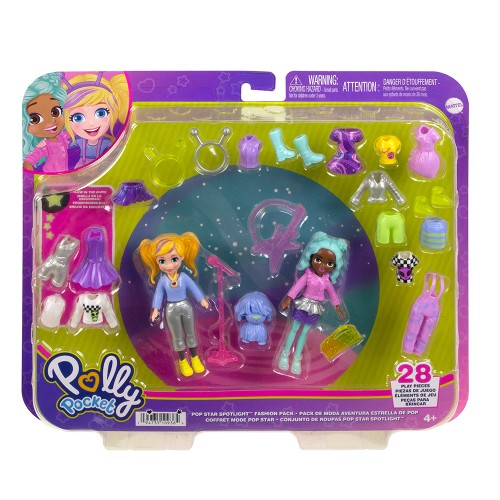 Mattel Polly Pocket Κούκλες Με Σετ Μόδας Popstar Spotlight (HNF51/HKV97)