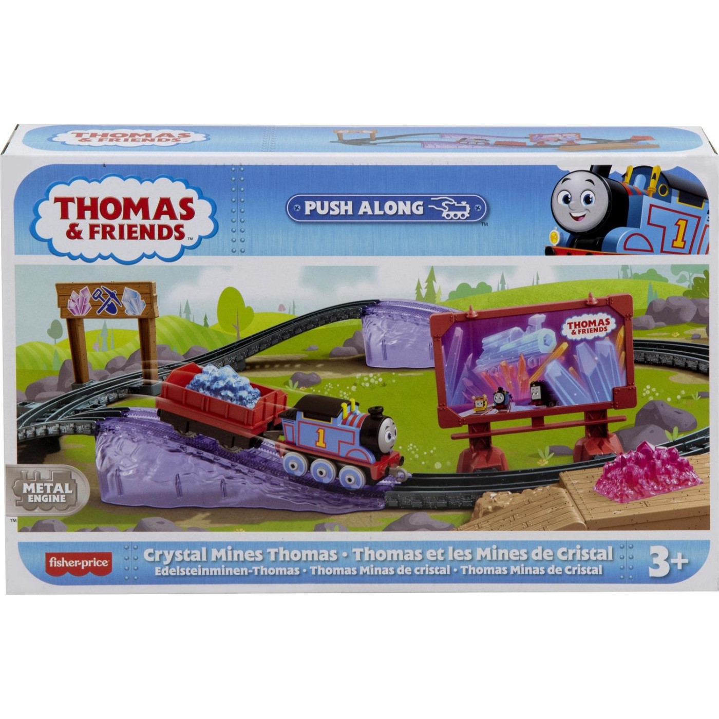 Mattel Thomas The Train Thomas & Friends Αγαπημένες Διαδρομές Crystal Mines Thomas (HGY82/HGY83)