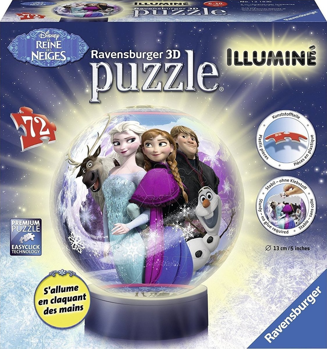 Μπάλα - Λάμπα: Frozen 72pcs