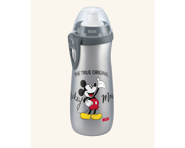 Παγουράκι Sports Cup με Καπάκι Push-Pull Σιλικόνης Mickey  450ml 36m+ NUK