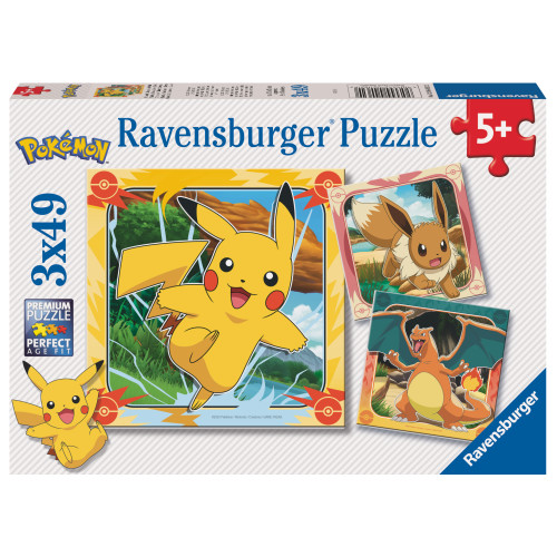 Παζλ 3x49 τεμ. Pokemon Pikatchu (12004062)