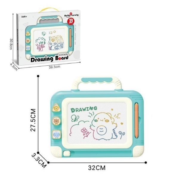 Πίνακας Γράψε-Σβήσε Τετράγωνος Με Χερούλι 32x28x3cm