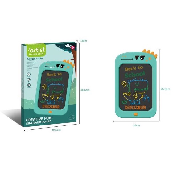 Πίνακας LCD Γράψε-Σβήσε Δεινοσαυράκι 26x16cm