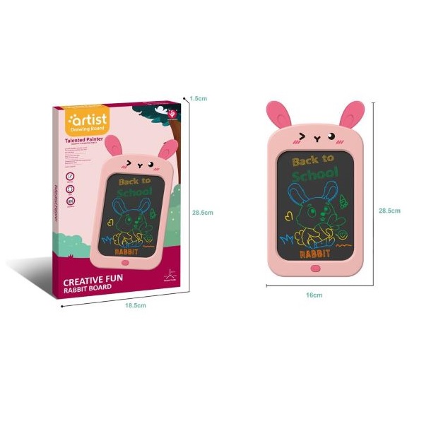 Πίνακας LCD Γράψε-Σβήσε Λαγουδάκι 26x16cm