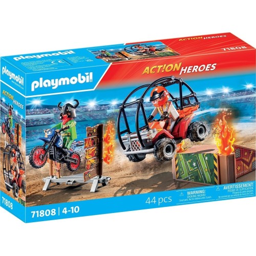 Playmobil Action Heroes Ακροβατικά Με Γουρούνα Και Μηχανή (71808)