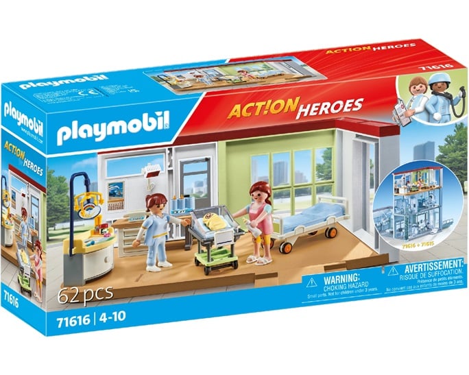 Playmobil Action Heroes Μαιευτική Κλινική (71616)