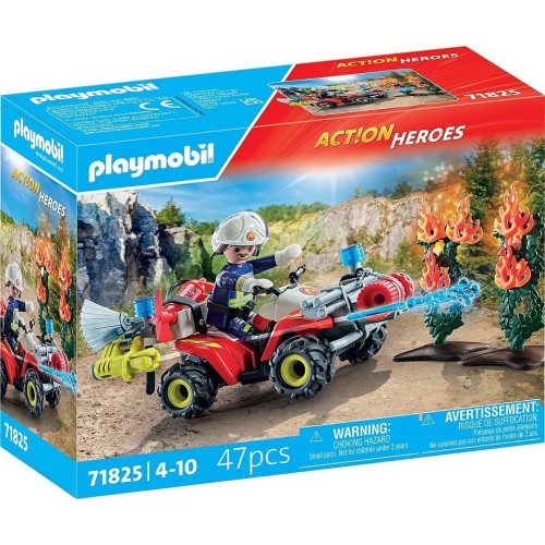 Playmobil Action Heroes Πυροσβέστης Με Γουρούνα (71825)