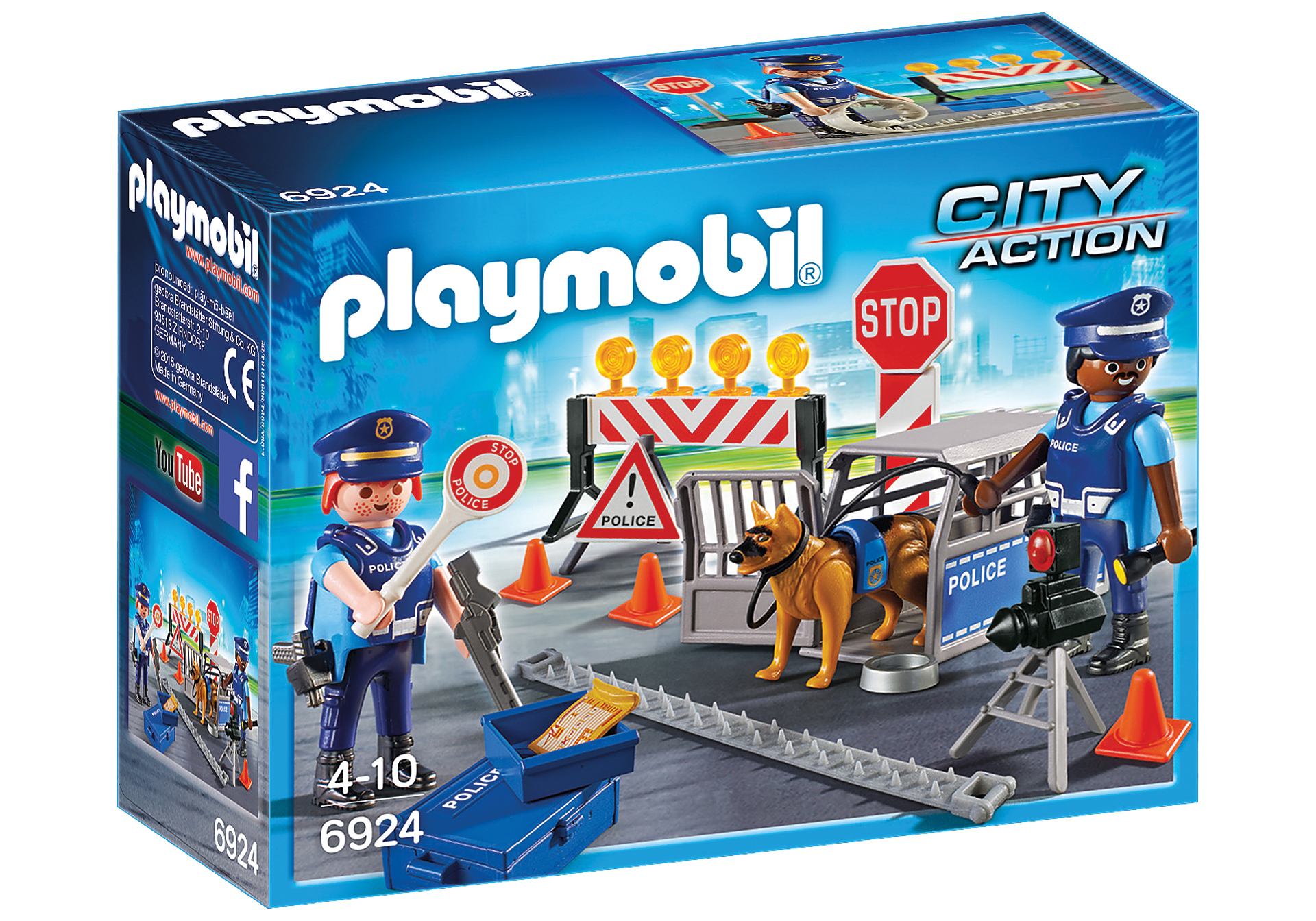 Playmobil City Action Οδόφραγμα Αστυνομίας