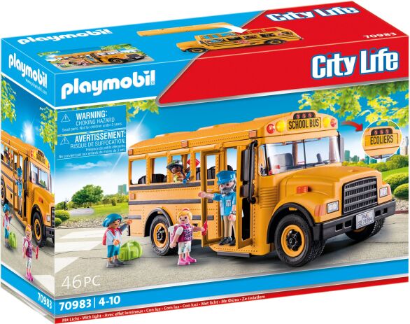 Playmobil City Life Σχολικό λεωφορείο με μαθητές (70983)