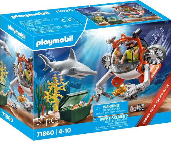 Playmobil City Action Υποβρύχιο Κυνήγι Θησαυρού (71860)