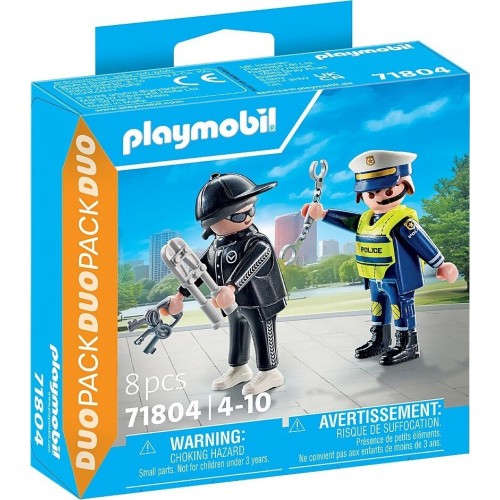 Playmobil Duo Pack Αστυνόμος Και Διαρρήκτης (71804)