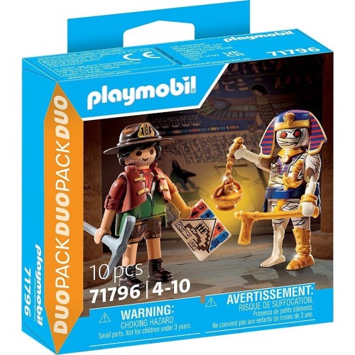 Playmobil Duo Pack Κυνηγός Θησαυρού Και Μούμια (71796)