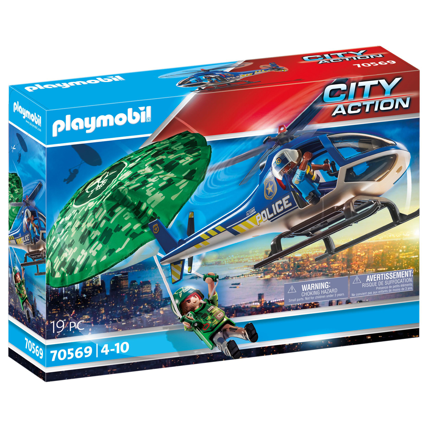 Playmobil Εναέρια Αστυνομική Καταδίωξη (70569)