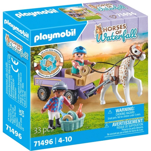 Playmobil Horses Of Waterfall - Άλογο Με Άμαξα (71496)