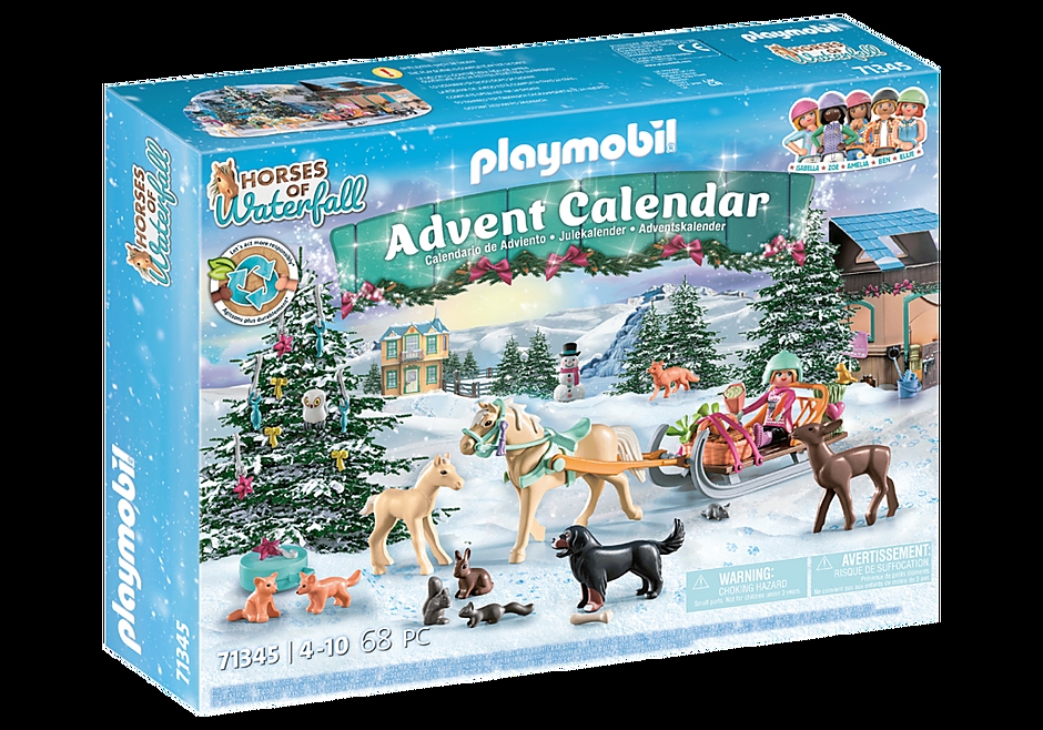 Playmobil Horses of Waterfall Χριστουγεννιάτικο Ημερολόγιο - Βόλτα με το έλκηθρο (71345)