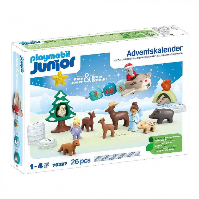 Playmobil Junior Χριστουγεννιάτικο Ημερολόγιο Χιονισμένα Χριστούγεννα (70297)