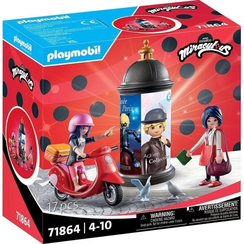 Playmobil Miraculous LadyBug : Βόλτα Με Σκούτερ Στο Παρίσι (71864)