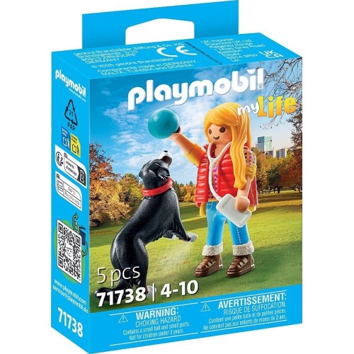 Playmobil My Life Γυναίκα Με Ορεινό Σκύλο Μπερνίζ (71738)