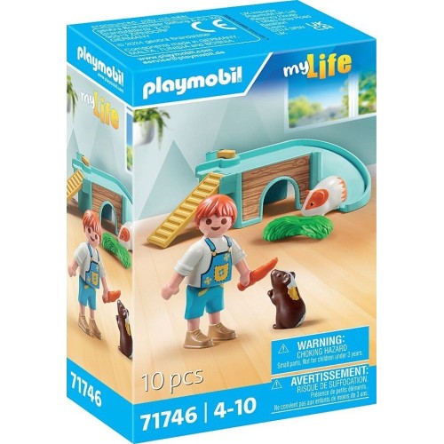 Playmobil My Life Ινδικά Χοιρίδια Με Σπιτάκι (71746)