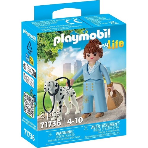 Playmobil My Life Κοπέλα Με Σκυλί Δαλματίας (71736)